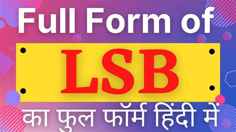 full form of lsb